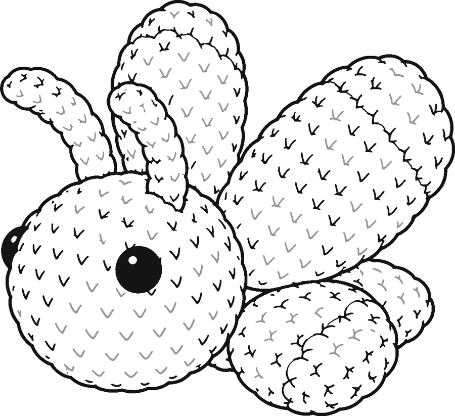 Pocket Butterfly to color