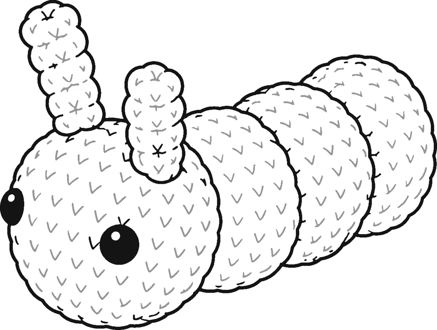 Pocket Caterpillar to color